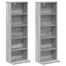 vidaXL CD szekrény 2 db Szürke Sonoma 33 x 23,5 x 97,5 cm Szerelt Fa