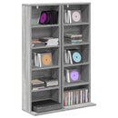 vidaXL CD szekrény 2 db Szürke Sonoma 33 x 23,5 x 97,5 cm Szerelt Fa