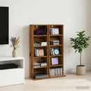 vidaXL CD szekrény 2 db Antik Fa 33 x 23,5 x 97,5 cm Szerelt Fa