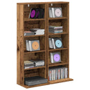 vidaXL CD szekrény 2 db Antik Fa 33 x 23,5 x 97,5 cm Szerelt Fa