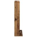 vidaXL CD szekrény 2 db Antik Fa 33 x 23,5 x 97,5 cm Szerelt Fa