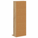 vidaXL CD szekrény Kézműves Tölgy 33 x 23,5 x 97,5 cm Szerelt Fa