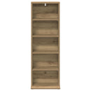 vidaXL CD szekrény Kézműves Tölgy 33 x 23,5 x 97,5 cm Szerelt Fa