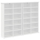 vidaXL CD szekrény 2 db Fehér 60 x 17 x 92 cm Szerelt Fa