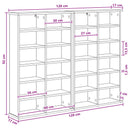 vidaXL CD szekrény 2 db Fehér 60 x 17 x 92 cm Szerelt Fa