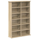 vidaXL CD szekrény 2 db Sonoma Tölgy 60 x 17 x 92 cm Szerelt Fa