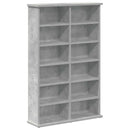 vidaXL CD szekrény Betonszürke 60 x 17 x 92 cm Szerelt Fa