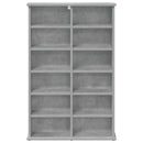 vidaXL CD szekrény Betonszürke 60 x 17 x 92 cm Szerelt Fa