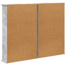vidaXL CD szekrény 2 db Betonszürke 60 x 17 x 92 cm Szerelt Fa