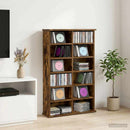 vidaXL CD szekrény Füstös Tölgy 60 x 17 x 92 cm Szerelt Fa