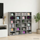 vidaXL CD szekrény 2 db Szürke Sonoma 60 x 17 x 92 cm Szerelt Fa