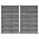 vidaXL CD szekrény 2 db Szürke Sonoma 60 x 17 x 92 cm Szerelt Fa