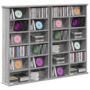 vidaXL CD szekrény 2 db Szürke Sonoma 60 x 17 x 92 cm Szerelt Fa