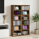 vidaXL CD szekrény Antik Fa 60 x 17 x 92 cm Szerelt Fa