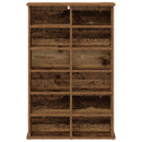 vidaXL CD szekrény Antik Fa 60 x 17 x 92 cm Szerelt Fa