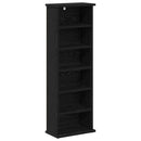 vidaXL CD szekrény 2 db Fekete Tölgy 60 x 17 x 92 cm Szerelt Fa