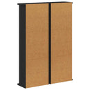 vidaXL CD szekrény 2 db Fekete Tölgy 60 x 17 x 92 cm Szerelt Fa