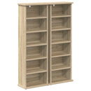 vidaXL CD szekrény 2 db Sonoma Tölgy 60 x 17 x 92 cm Szerelt Fa