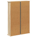 vidaXL CD szekrény 2 db Sonoma Tölgy 60 x 17 x 92 cm Szerelt Fa