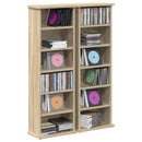 vidaXL CD szekrény 2 db Sonoma Tölgy 60 x 17 x 92 cm Szerelt Fa