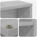 vidaXL CD szekrény 2 db Betonszürke 60 x 17 x 92 cm Szerelt Fa