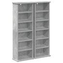 vidaXL CD szekrény 2 db Betonszürke 60 x 17 x 92 cm Szerelt Fa