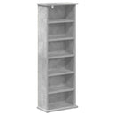 vidaXL CD szekrény 2 db Betonszürke 60 x 17 x 92 cm Szerelt Fa