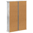 vidaXL CD szekrény 2 db Betonszürke 60 x 17 x 92 cm Szerelt Fa