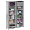 vidaXL CD szekrény 2 db Betonszürke 60 x 17 x 92 cm Szerelt Fa