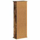 vidaXL CD szekrény Füstös Tölgy 60 x 17 x 92 cm Szerelt Fa