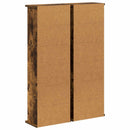 vidaXL CD szekrény 2 db Füstös Tölgy 60 x 17 x 92 cm Szerelt Fa