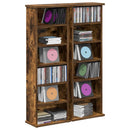 vidaXL CD szekrény 2 db Füstös Tölgy 60 x 17 x 92 cm Szerelt Fa