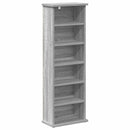 vidaXL CD szekrény Szürke Sonoma 60 x 17 x 92 cm Szerelt Fa