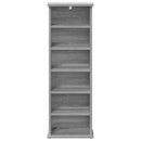 vidaXL CD szekrény Szürke Sonoma 60 x 17 x 92 cm Szerelt Fa