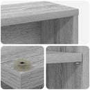 vidaXL CD szekrény 2 db Szürke Sonoma 60 x 17 x 92 cm Szerelt Fa