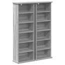 vidaXL CD szekrény 2 db Szürke Sonoma 60 x 17 x 92 cm Szerelt Fa