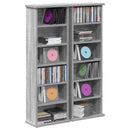vidaXL CD szekrény 2 db Szürke Sonoma 60 x 17 x 92 cm Szerelt Fa