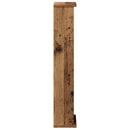 vidaXL CD szekrény Antik Fa 60 x 17 x 92 cm Szerelt Fa