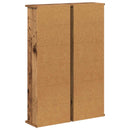 vidaXL CD szekrény 2 db Antik Fa 60 x 17 x 92 cm Szerelt Fa