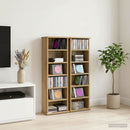 vidaXL CD szekrény 2 db Kézműves Tölgy 60 x 17 x 92 cm Szerelt Fa