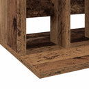 vidaXL Vinyl lemez tárolás Antik Fa 42 x 33 x 36 cm Szerelt Fa