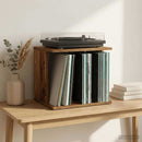 vidaXL Vinyl lemez tárolás Antik Fa 42 x 33 x 36 cm Szerelt Fa