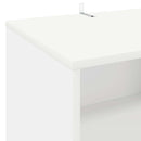 vidaXL Lemezjátszó állvány Fehér 47 x 39,5 x 74,5 cm Szerelt Fa