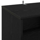 vidaXL Lemezjátszó állvány Fekete Tölgy 47 x 39,5 x 74,5 cm Szerelt Fa