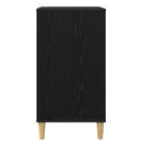 vidaXL Lemezjátszó állvány Fekete Tölgy 47 x 39,5 x 74,5 cm Szerelt Fa