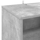 vidaXL Lemezjátszó állvány Betonszürke 47 x 39,5 x 74,5 cm Szerelt Fa