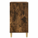 vidaXL Lemezjátszó állvány Füstös Tölgy 47 x 39,5 x 74,5 cm Szerelt Fa