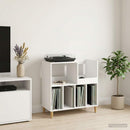 vidaXL Lemezjátszó állvány Fehér 82 x 39,5 x 82,5 cm Szerelt Fa