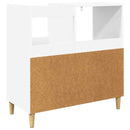 vidaXL Lemezjátszó állvány Fehér 82 x 39,5 x 82,5 cm Szerelt Fa