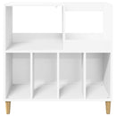 vidaXL Lemezjátszó állvány Fehér 82 x 39,5 x 82,5 cm Szerelt Fa